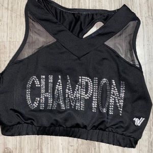 Black champion sports bra